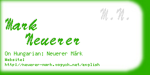 mark neuerer business card